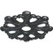 Ekena Millwork Angel Ceiling Medallion (Fits Canopies up to 4 3/8"), Hnd-Painted Pewter, 20 7/8"OD x 3 5/8"ID x 1"P CM20ANPES - alternate 2